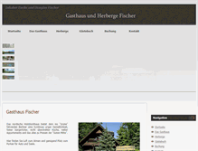 Tablet Screenshot of fischers-gasthaus.de